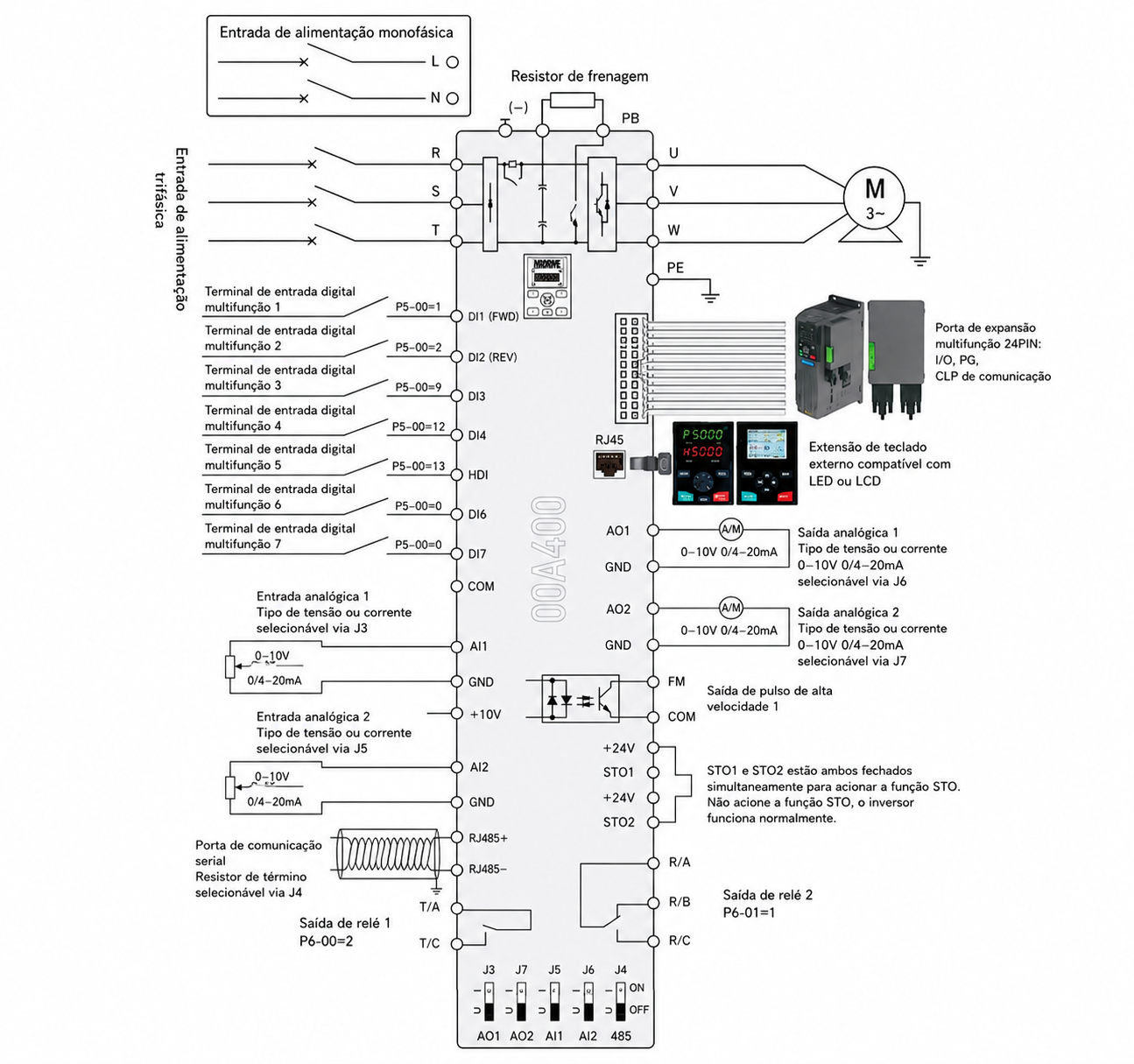 Diagrama elétrico MRD700